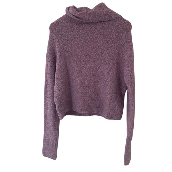 Free People Stormy Pullover Turtleneck Sweater Lavender Size Medium Gently Used - Picture 6 of 6